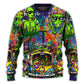 Hippie Space Alien Cosmic Sweater For Psychedelic Art Fans Outdoor Events And Distinctive Gifts