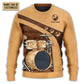 Vintage Drummer And Lady Stick Sweater For Distinctive Style Travel Adventures And Creative Gifts