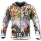 Zip Hoodie / S Christmas Farm Merry Xmas To Everyone - Hoodie - Owls Matrix LTD