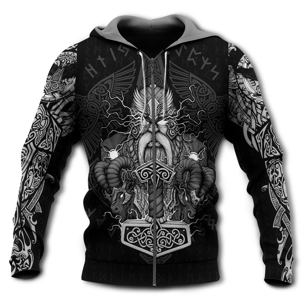 Viking Warrior Thunder God Myth Hoodie For Norse Heritage Style Outdoor Events And Comfortable Layering