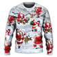 Christmas Santa Snow Mountain Sweater For Family Gatherings Winter Travel And Everyday Seasonal Comfort