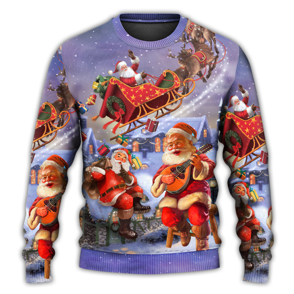 Christmas Santa Funny Sweater For Festive Events Weekend Outings And Comfortable Winter Style