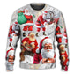 Christmas Santa Story Funny Sweater For Family Gatherings Winter Travel And Everyday Seasonal Comfort