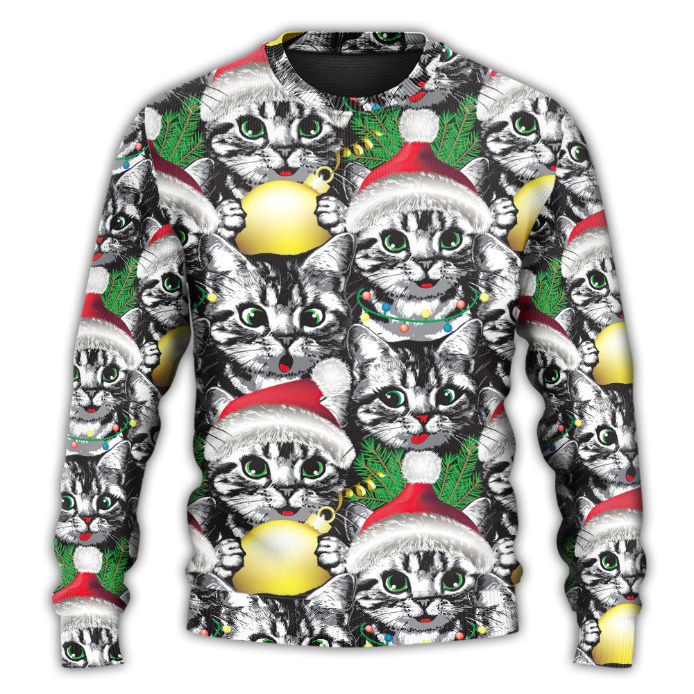 Christmas Meowy Xmas Cat Sweater For Seasonal Parties Cozy Gatherings And Thoughtful Holiday Gifts