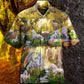 Horse Paradise Hawaiian Shirt Pattern View For Relaxed Warm Weather Outfits
