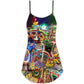 Christmas All You Need Is A Bike V-Neck Sleeveless Cami Dress For Summer Events And Comfortable Everyday Style