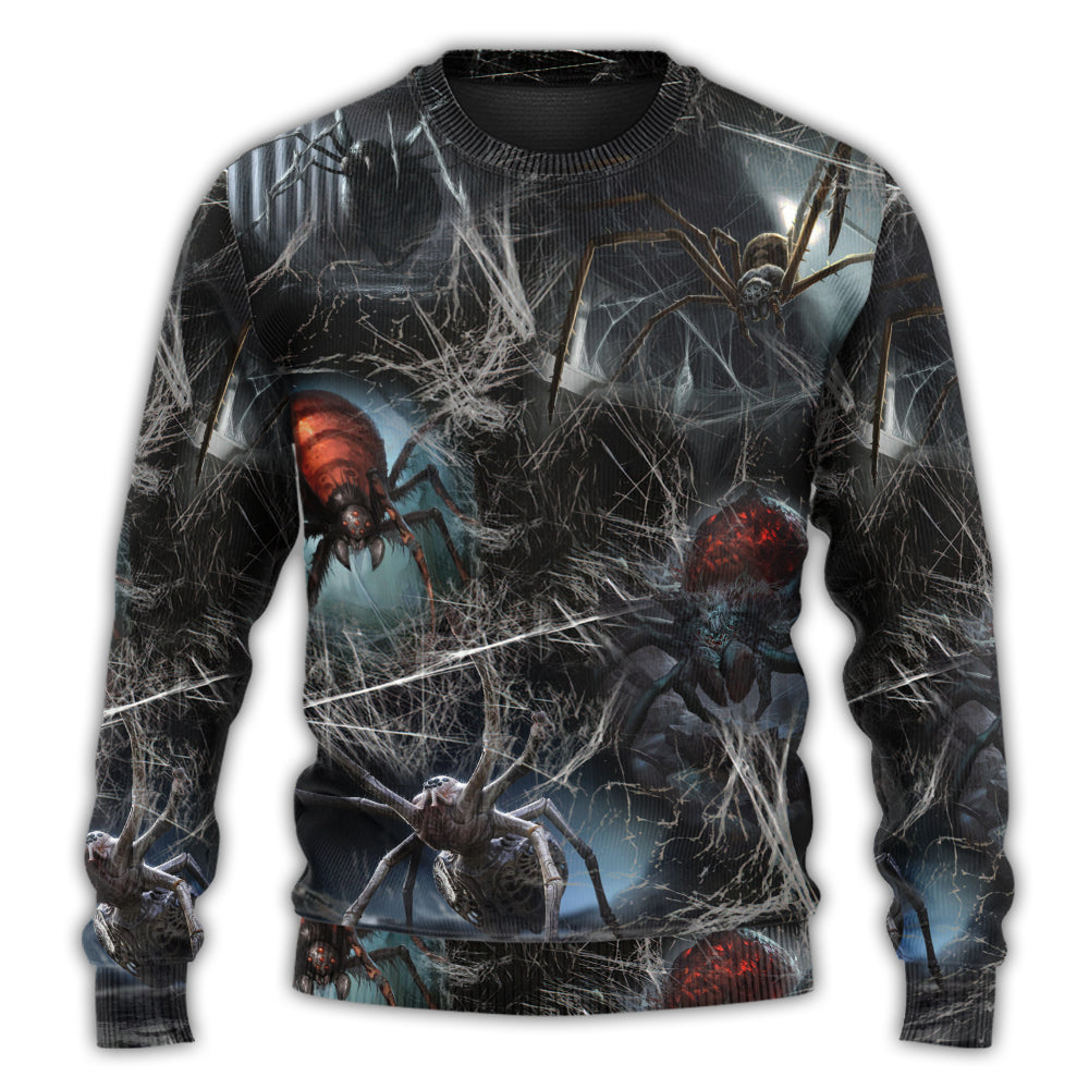 Halloween Spider Dark Fantasy Sweater For Alternative Outfits Seasonal Events And Everyday Comfort