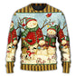 Christmas Cute Snowman Happy Xmas Sweater For Winter Parties Seasonal Adventures And Relaxed Everyday Styling