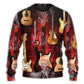Halloween Abstract Guitar Sweater For Halloween Events Weekend Outings And Creative Gift Giving