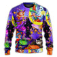 Halloween Cute Witch Ghost Magic Forest Sweater For Casual Wear Parties And Thoughtful Gifting
