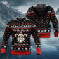 White Red Viking Valhalla Hoodie For Norse Heritage Style Outdoor Events And Comfortable Layering