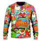 Christmas Hippie Santa Bus Peace Sweater For Winter Parties Seasonal Adventures And Relaxed Everyday Styling