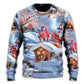 Christmas Santa And Gnome Merry Xmas Sweater For Winter Celebrations Family Events And Relaxed Seasonal Styling