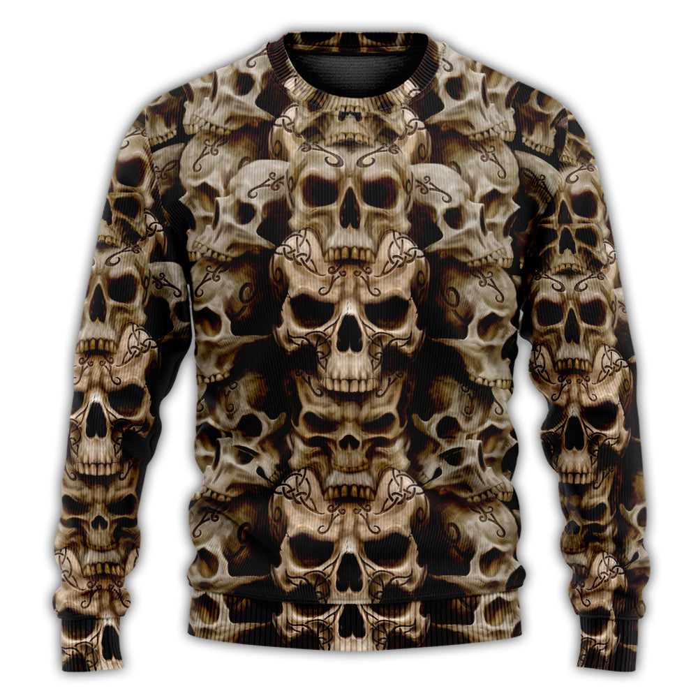 Skull Inner Darkness Sweater For Alternative Outfits Seasonal Events And Everyday Comfort