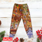 Santa Christmas Happiness Long Sleeve Pajamas Set For Holiday Travel And Comfortable Home Wear