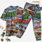 Farmhouse Christmas Happiness Short Sleeve Pajamas Set For Holiday Bedtime And Cozy Home Wear