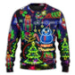 Christmas Bright Neon Lighting Sweater For Festive Events Weekend Outings And Comfortable Winter Style