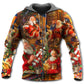Santa Gift Holiday Hoodie For Festive Streetwear Winter Outings And Christmas Celebrations