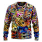 Dog Memory Painting Sweater For Outdoor Activities Weekend Trips And Relaxed Everyday Outfits