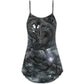 Always Be A Dragon V-Neck Sleeveless Cami Dress For Vacations Parties And Expressive Warm Weather Styling