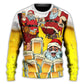 Christmas Santa Loves Holiday Drinks Sweater For Seasonal Parties Cozy Gatherings And Thoughtful Holiday Gifts