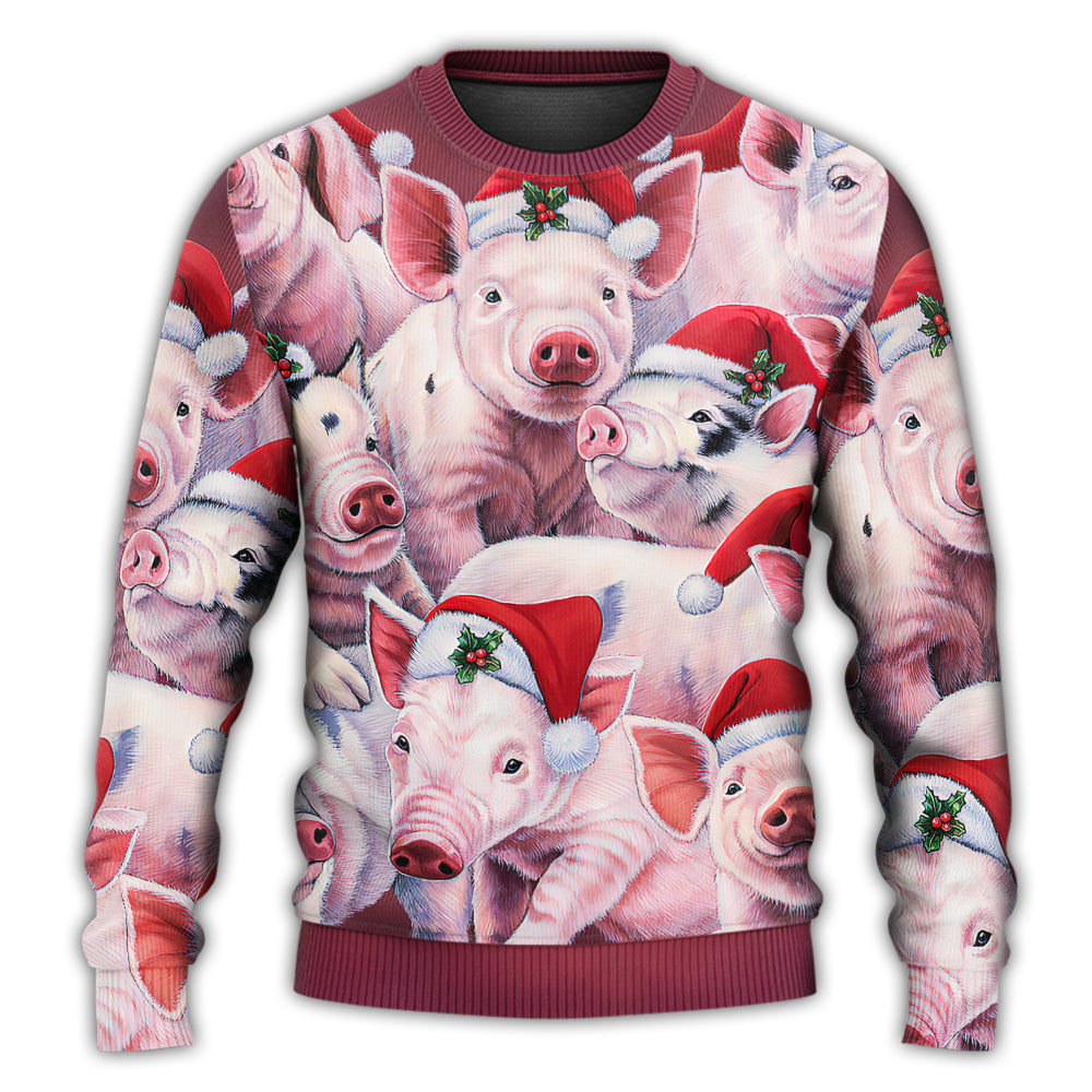 Christmas Piggies Funny Xmas Is Coming Sweater For Festive Parties Family Photos And Comfortable Seasonal Wear
