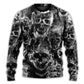 Skull Smoke Dark Fantasy Sweater For Casual Wear Parties And Thoughtful Gifting