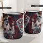 Skull Love Is Life Rose Laundry Basket For Bathroom Bedroom Storage