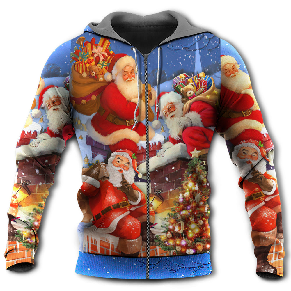 Up Rooftop Santa Hoodie For Holiday Gatherings Winter Travel And Seasonal Gifting