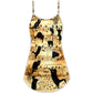 Cat Love Music Notes V-Neck Sleeveless Cami Dress For Sunny Getaways Outdoor Events And Everyday Summer Fashion
