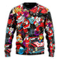 Christmas Guitar Music Santa Sweater For Seasonal Parties Cozy Gatherings And Thoughtful Holiday Gifts