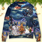 Christmas Santa Family Holiday Lights Sweater For Festive Parties Family Photos And Comfortable Seasonal Wear