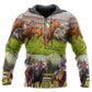 Horse Racing Look Back Hoodie For Horse Lovers Weekend Adventures And Relaxed Daily Style