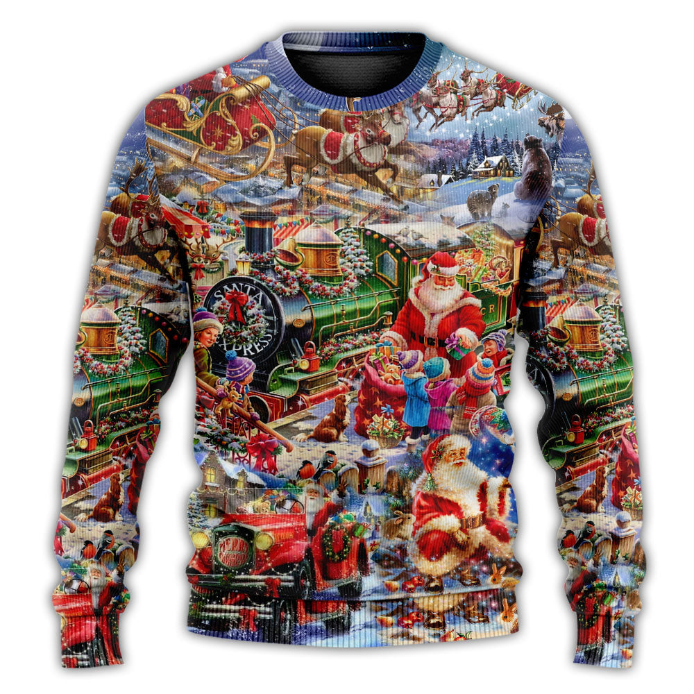 Christmas Joy Peace Family Sweater For Festive Parties Family Photos And Comfortable Seasonal Wear