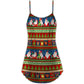 Christmas Santa Holiday Joy V-Neck Sleeveless Cami Dress For Festive Events And Casual Summer Styling