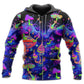 Neon Mushroom Galaxy Hoodie For Colorful Streetwear Festivals And Comfortable Daily Wear