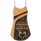 Deer Buck And Doe Nature Quote V-Neck Sleeveless Cami Dress For Casual Outings Vacations And Summer Style
