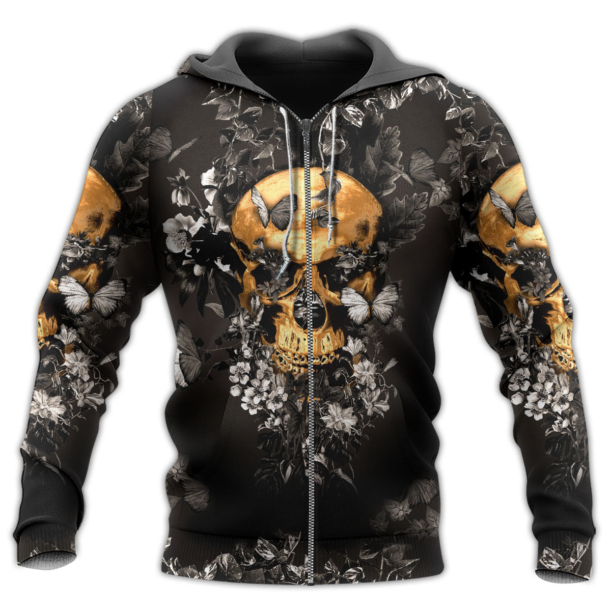 Dark Flowers Grow Moments Hoodie For Everyday Wear Outdoor Adventures And Comfortable Style