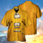 Guitar Semi Hollow Body Hawaiian Shirt Pattern Detail For Summer Holidays And Outdoor Fun