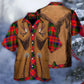 Vintage Christmas Santa Fringe Leather Suede Vest Hawaiian Shirt For Beach Parties And Weekend Getaways