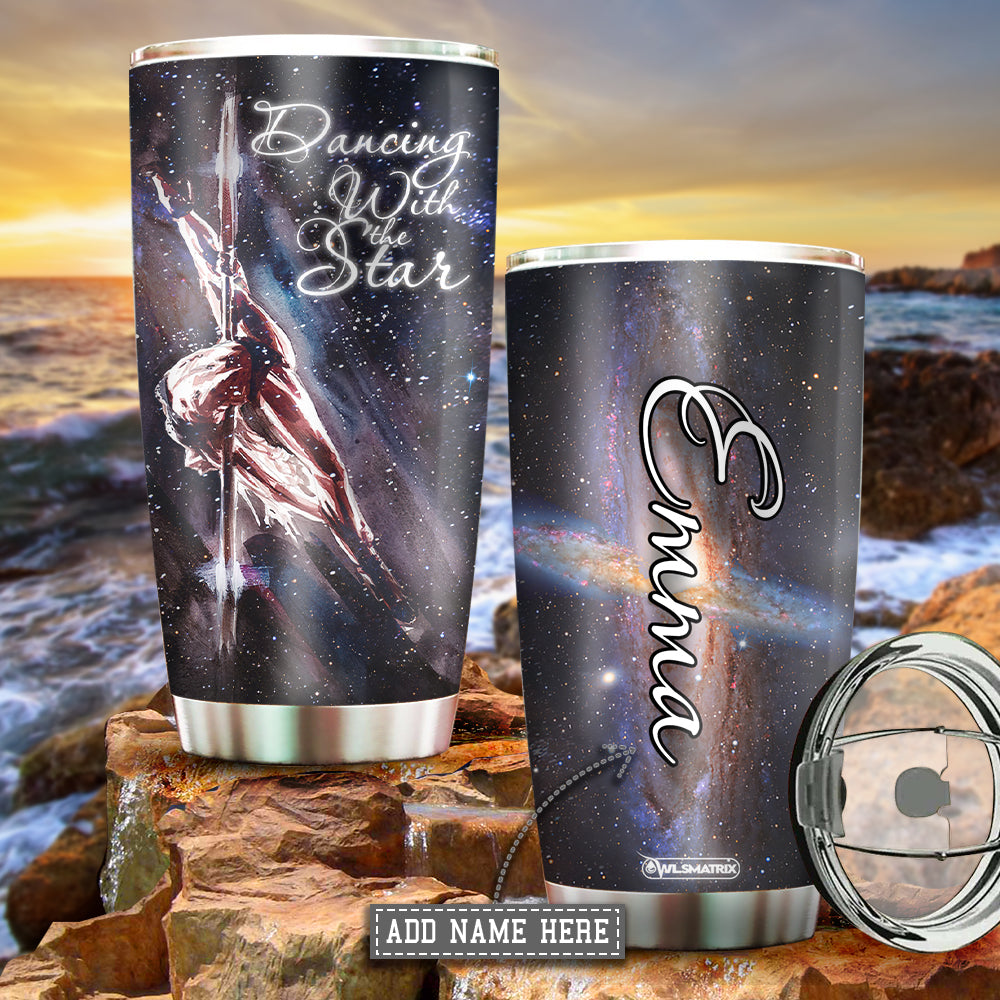Pole Fitness In My Heart Personalized 20 Oz Tumbler For Coffee Travel And Daily Drinks