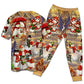 Snowman Couple Christmas Short Sleeve Pajamas Set For Christmas Mornings And Relaxed Lounging