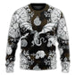 Flying Dragon Skull Gothic Sweater For Art Fans Travel Parties And Distinctive Casual Style