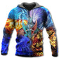 Fantasy Dragon Different World Hoodie For Fantasy Art Lovers Travel Activities And Streetwear