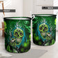 Bold Skull Green Graphic Laundry Basket For Bathroom Bedroom Storage