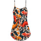 Colorful Koi Fish Swimming V-Neck Sleeveless Cami Dress For Summer Events And Comfortable Everyday Style