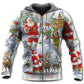 Happy Santa Snowman Elf Hoodie For Holiday Gatherings Winter Travel And Seasonal Gifting