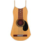 Yellow Guitar Music Art V-Neck Sleeveless Cami Dress For Music Festivals And Casual Summer Wear