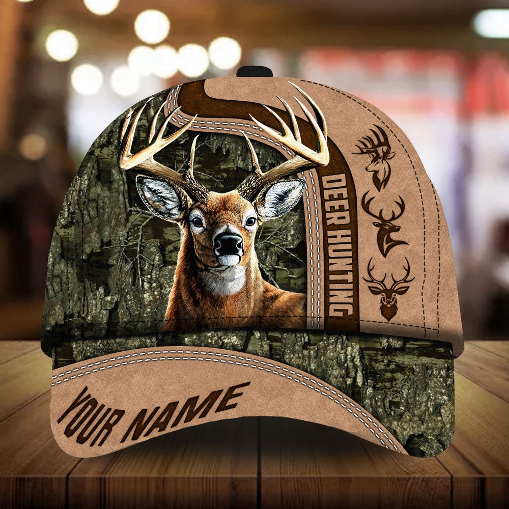 Whitely Deer Hunting Camo Personalized Classic Cap For Weekend Adventures Festivals And Gift Giving