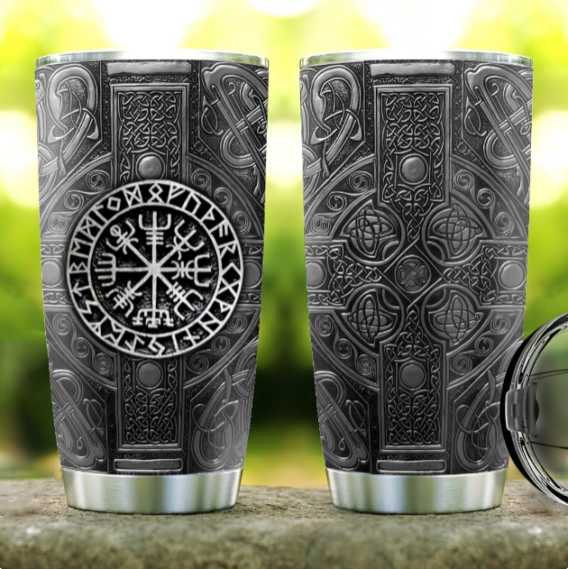 Viking Warrior Personalized 20 Oz Tumbler For Coffee Travel And Daily Drinks